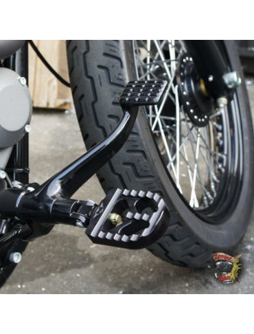 Cale pied fin noir scrambler pour sportster 48/72 - Joker Machine - Vente  en ligne de Repose-pieds et toutes Pièces Moto - Zombie Bikes Concept